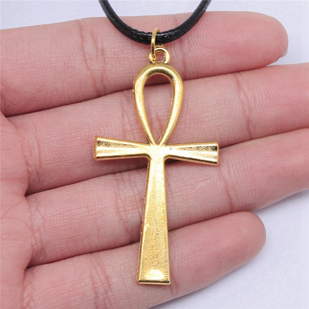 Kreuz Ankh Antikes Ägyptisches Amulett Anhänger Antike Bronze Metall Brautkragen Halskette Bestseller