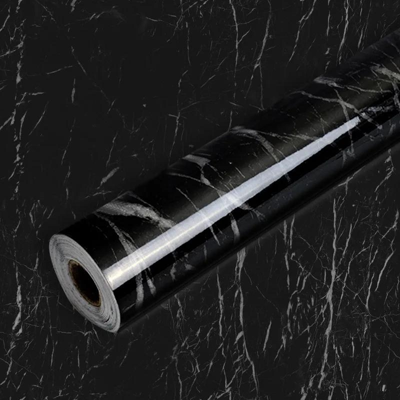 

Водо- и маслостойкая декоративная бумага под мрамор для кухонных столешниц Виниловые самоклеящиеся съемные обои для реставрации мебели 60CMX3M