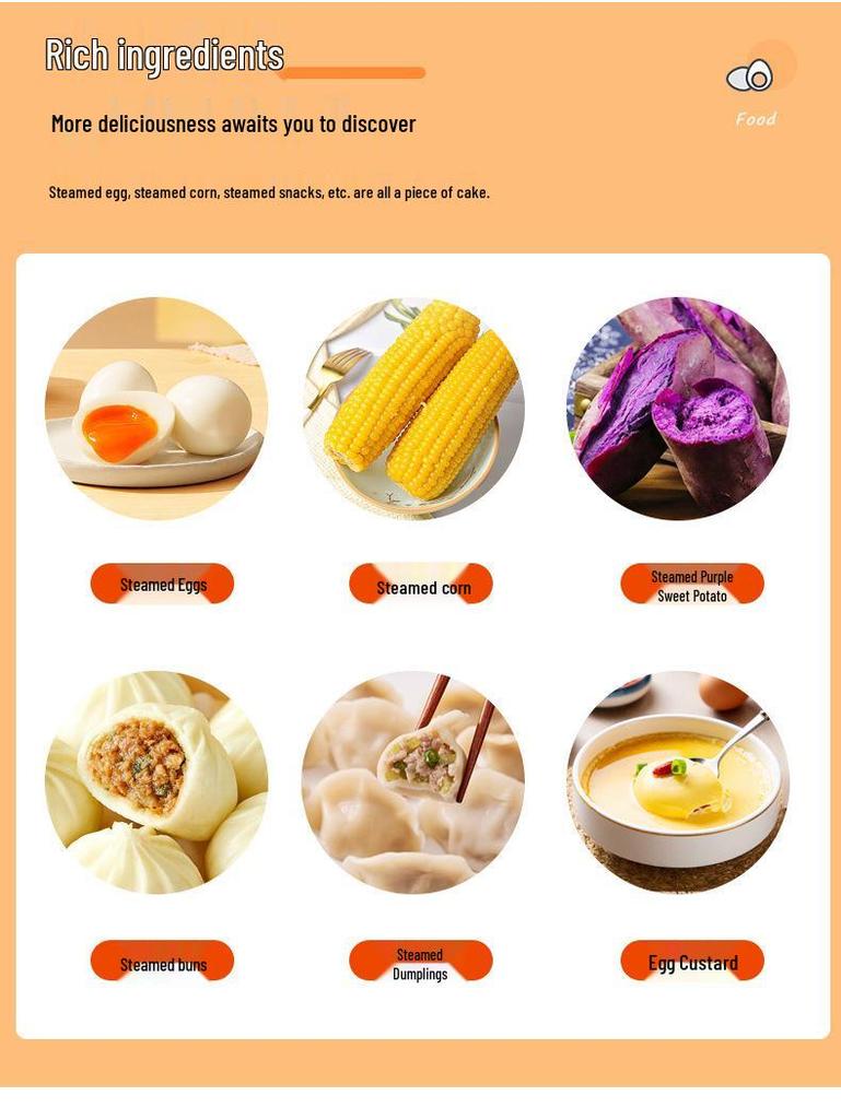 Portable Multifunctional Stainless Steel Egg Cooker: Small Steamed Egg Cooker for Kitchen and Breakfast