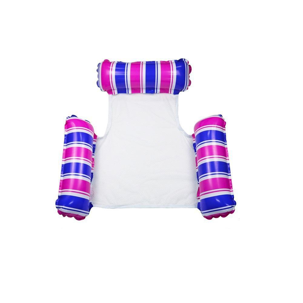 Třínosníkové nafukovací lehátko k bazénu pro dospělé - Skládací s opěradlem