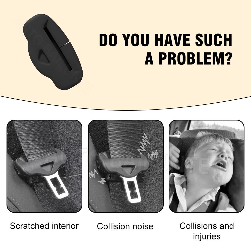 For BMW X5 2019 2020 2025 2025 2025 2025 2025 Car Seat Belt Buckle Protector Cover Anti-collision Soft Silicone Car Accessories