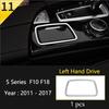 Accessories For BMW 5 Series F10 F18 Stainless Steel Car Inner Door Audio Stereo Speaker sequins Decorative Cover Trim strips