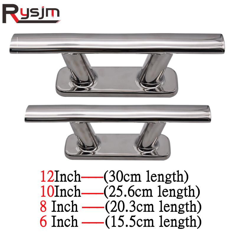 Boat accessories marine 316 Stainless Steel Mooring Cleat Dock Cleat 6inch 8inch 10inch 12inch boat cleats Customized 1PC 6inch