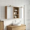 Bathroom Cabinet Set 3 Pcs 126 X 16 X 62.5 Cm Engineered Wood