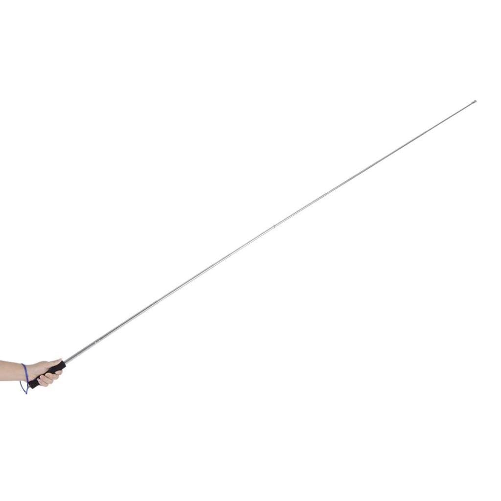 Zupełnie nowy 2-metrowy zewnętrzny teleskopowy maszt flagowy ze stali nierdzewnej dla nauczycieli Maszt flagowy Wskaźnik do nauczania Przewodnik turystyczny