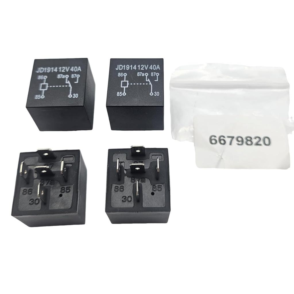 6679820, 4X Relay Switch Compatible with Bobcat 753 773 863 963 S70 S175 T300