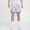 Nike Dri-Fit DNA All-Over Print Quick-Dry Sports Drawstring Mid-Rise Shorts Men Shorts White FZ0686100