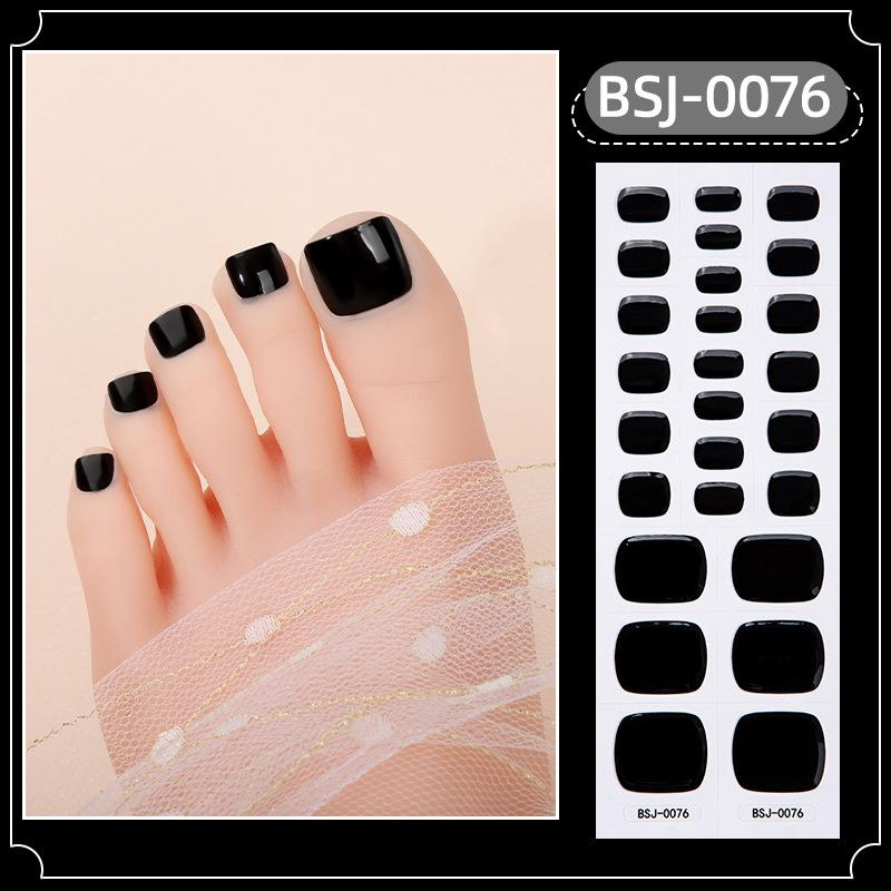 

Новые гелевые наклейки для ног, однотонные наклейки для маникюра, наклейки для фототерапии без запекания, полные наклейки