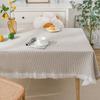 Wind Cotton And Linen French Tablecloth Small Round Table Light Luxury Birthday Photo White Japanese Tablecloth Dormitory Blanket