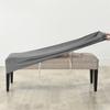1pc Soft Bench Cover for Dining Room Stretch Velvet Footstool Slipcover Anti-Dust Removable Elastic Seat Protector Bedroom