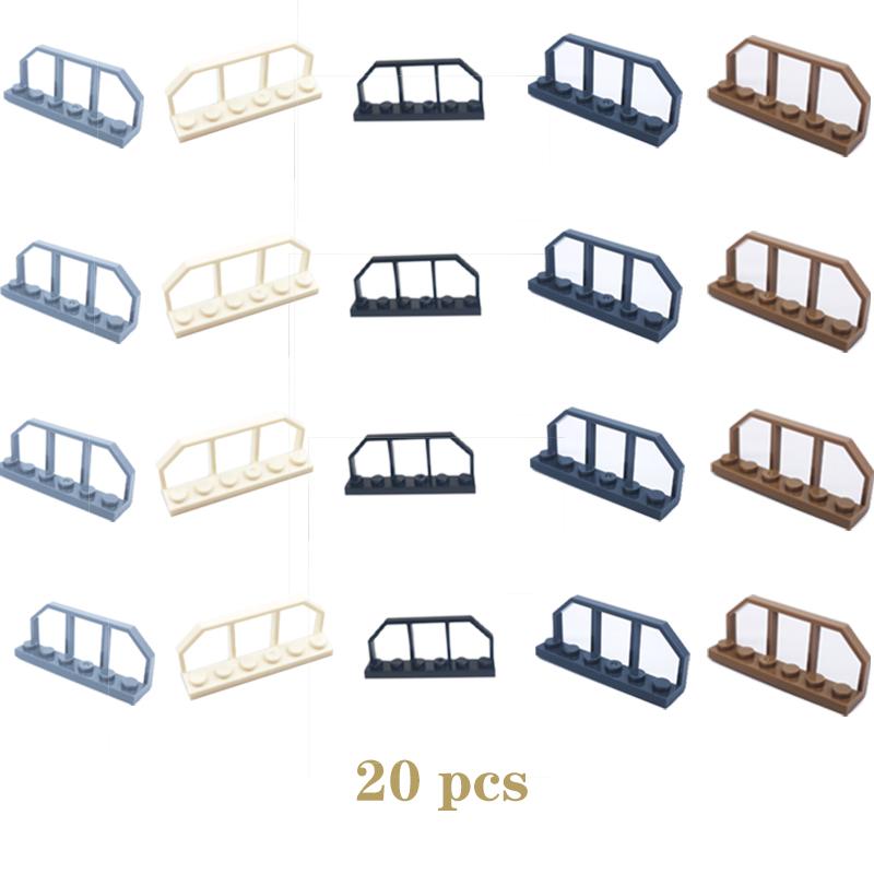

20pcs MOC Brick Parts 6583 Plate Special 1 x 6 with Train Wagon End Fence Compatible Building Block Particle DIY Assmble Kid Toy