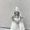 Handcrafted Hollow Heart Adjustable Ring Lightweight Copper Jewelry Adjustable Punk Rings For Women Vintage Design