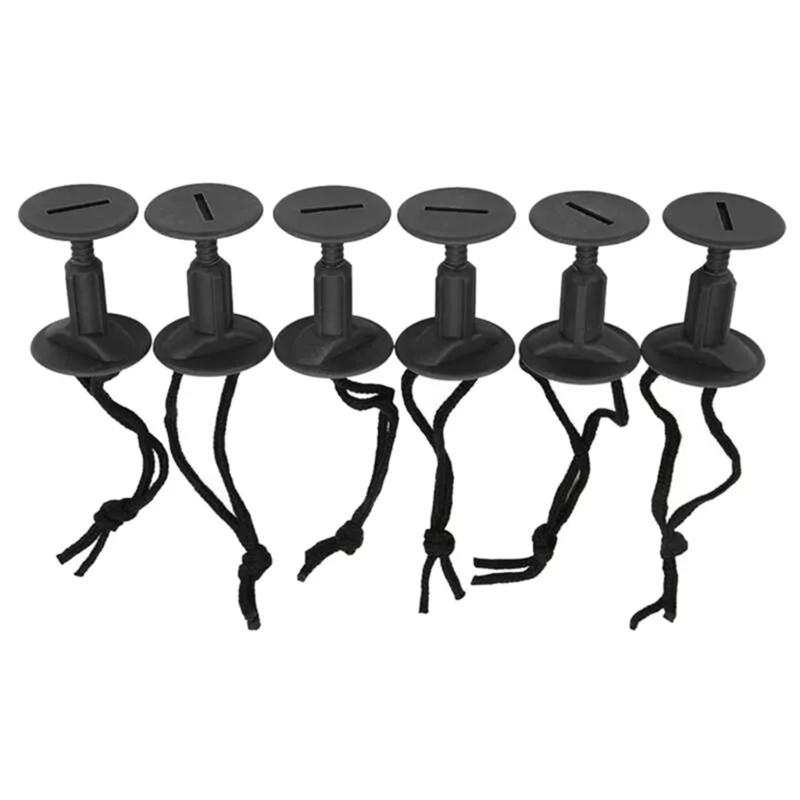 6Pcs Surfboard Rope Plug with Cord String Surfboard Leash Leg Rope Plug Replacement Surfboard Rope Plug Easy to Use 1