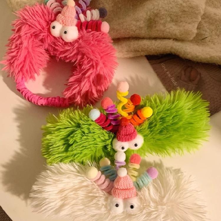 Girls Colorful Spring Hair Bands Cartoon Clown for Photo Studios Photo Props