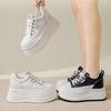 Lightweight Women's Summer New Mesh Breathable White Board Shoes, Short Le Thick Sole Inner Height-increasing Women's Shoes