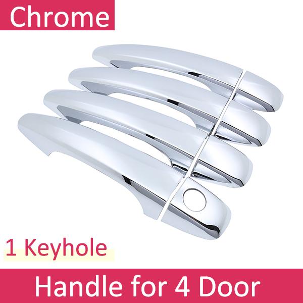 For Citroen C4 MK2 C4L 2011~2018 Chrome Door Handle Cover Car Accessories Stickers Trim Set 2012 2013 2014 2015 2016 2017