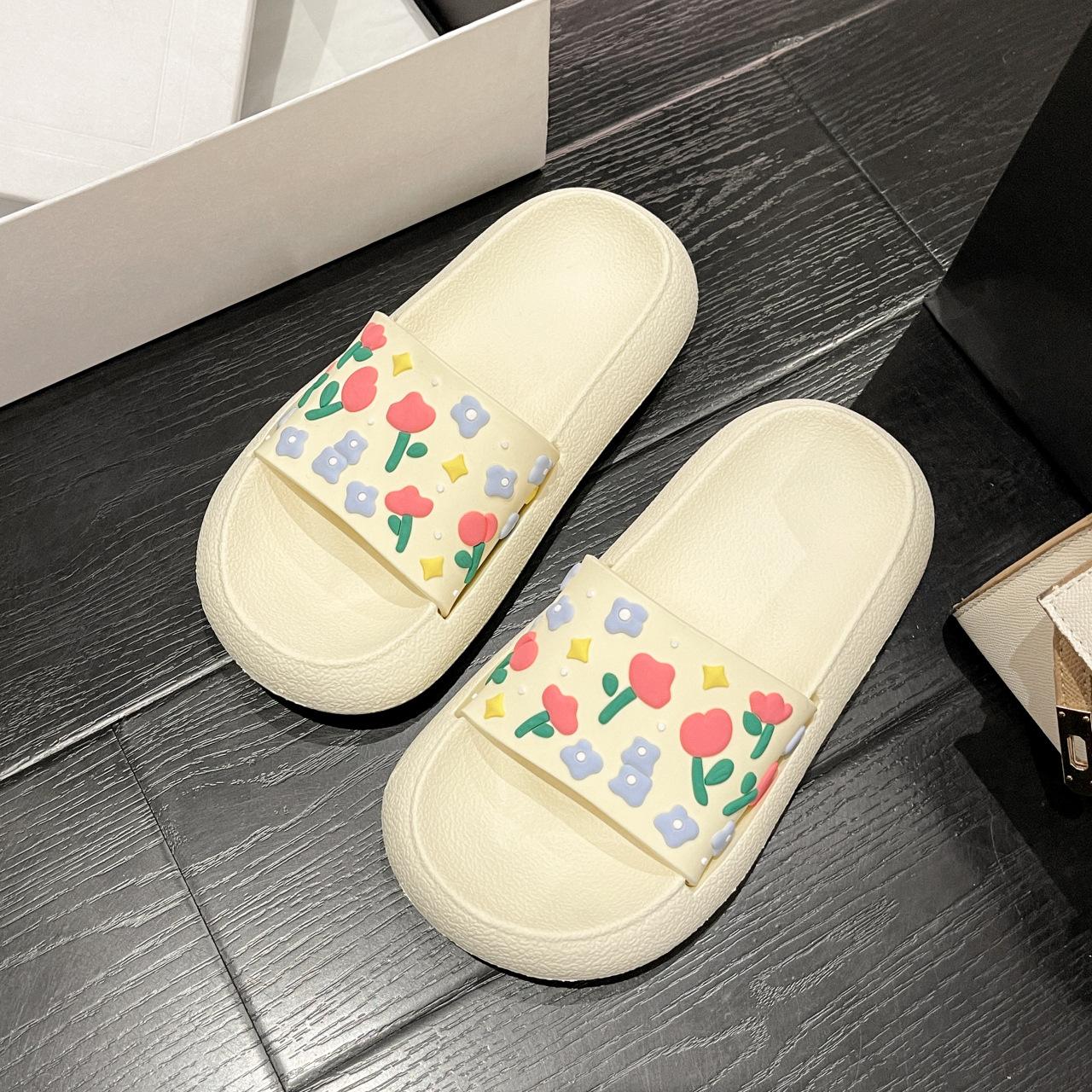 

Fashion Women s Summer Tulip Platform Slides Stylish Thick Sole Slippers for Indoor Outdoor Beach Use Trendy Ins slippers Sandals 36-37