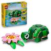 LEGO Creator 3-en-1 31377 La Tortue Et La Fleur De Nénuphar - Jouet De Construction 7 Ans