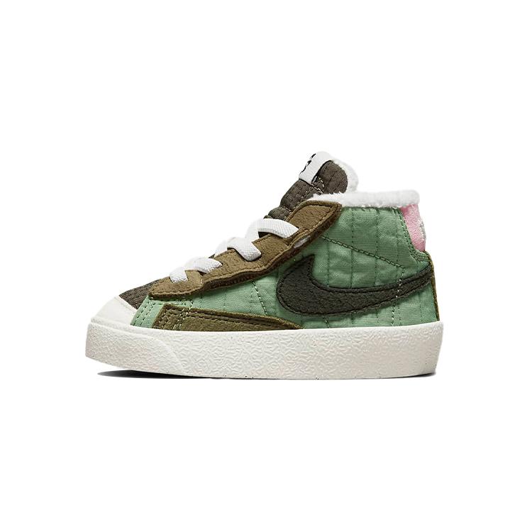 New Nike Blazer '77 Mid Top Toddler Shoes Green Brown Infant And Toddler DO5218-331