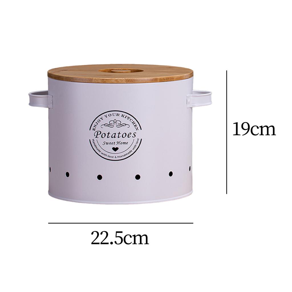 1/3 Pcs Garlic Potato Onion Keeper Fruit Pot/Storage Box Kitchen Storage Canisters Set Food Container Jars Buckets with Lid
