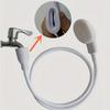 Easy-Install Handheld Faucet Sprayer - Extendable Hose for Hair Washing & Pet Bathing, Unscented, Oval Plastic Design