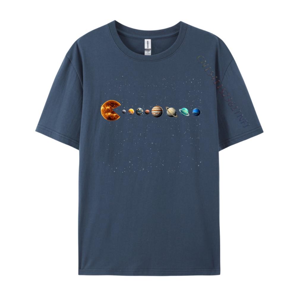Funny Solar System Astronauts Space Video Games Designer T Shirt Men Cotton T Shirt Men Aesthetic