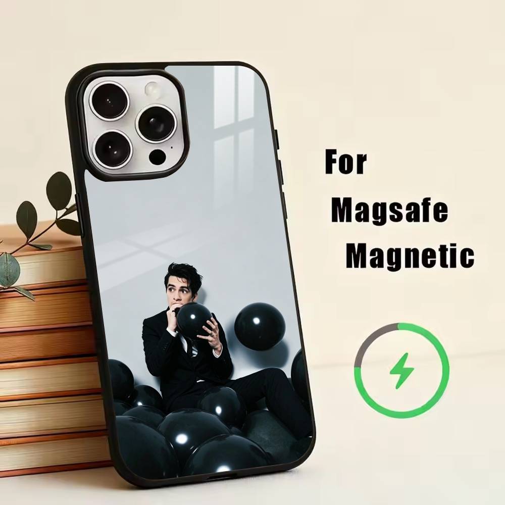 

P-Panic! At The Disco Phone Case For iPhone17,16,15,14,13,12,11 Plus,Pro Magnetic For Magsafe Wireless Charging iPhone12PRO