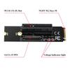 MZHOU 2-Pack M.2 Key Transfer PCI-E 1X4X Card To M.2 NGFF Adapter Card (2 Packs)