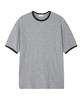 NOISE Waffle Ringer Short Sleeve T-Shirt - Melange Gray
