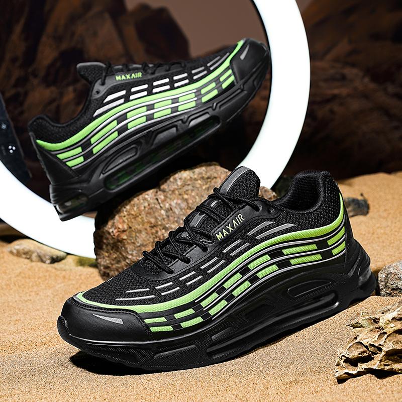 Large Size 39-47 Men's Sports Shoes Full Palm Shoes Outdoor Breathable Anti Slip Wear Resistant Versatile Casual Running Shoes