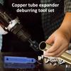 Copper Pipe Cutter Expander Drill Bit Tools and Deburring Kit Air Conditioner Tube Expander Swaging Tool Manual Pipe Swage Repai