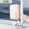 Asdays Window Cleaning Glass with Safety Fall White Regular Wiper, Double-Sided, Rope, Prevention, High-Rise, Magnetic, (For Glass)