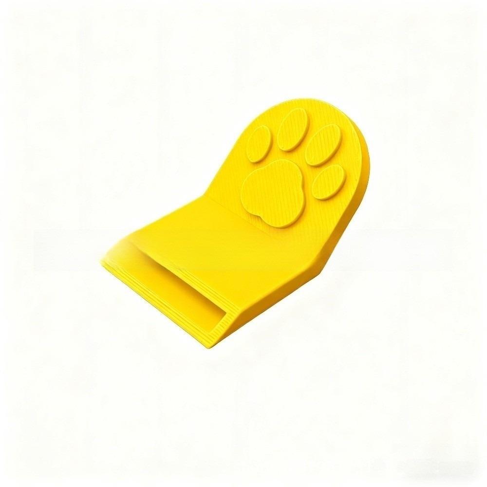 Cute Non-Slip Grip Cat Food Can Opener Easy-Clean Plastic Bottle Opener Cat Paw Ergonomic Canned Food Opener Cat Dog