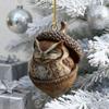 Decorazioni 2D Animali della Foresta Ghianda Accoglienti Decorazioni per l'Albero di Natale della Foresta Creatura dei Boschi Ornamento da Appendere in Acrilico per Decorazioni per Feste in Casa