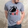 Novelty Murder Cat Bloody Knife What T Shirt Unisex Funny Humor Black Cats Tshirt Boys Fashion Casual Tee Shirt Summer Clothing