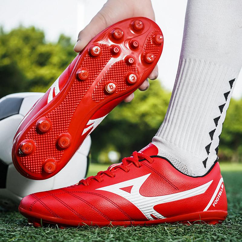 Professional Soccer Shoes Men Anti-slip Outdoor Grass Training Lace-up Football Boots Wear-resistant Comfortable Men Sports