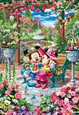 1000 parça yapboz Disney Aşk Çiçek Açıyor Kraliyet Bahçesi (51x73,5 cm)
