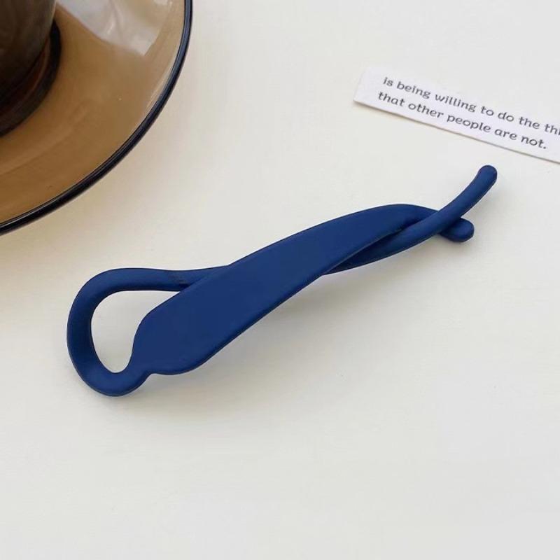 Frosted Matte Banana Clip Korean Simple Hair Clip Resin Acrylic Hairpin Ponytail Barrettes Hair Claw Casual All-match Headdress