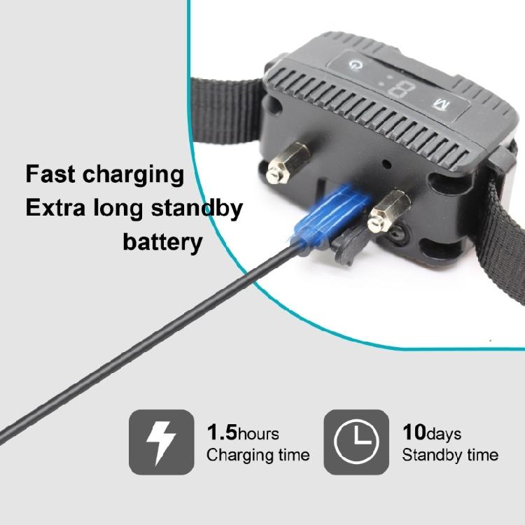 Rechargeable Dog Barking Collar with Adjustable Sensitivity Training Device for Dog Neck Circumference 8-25in