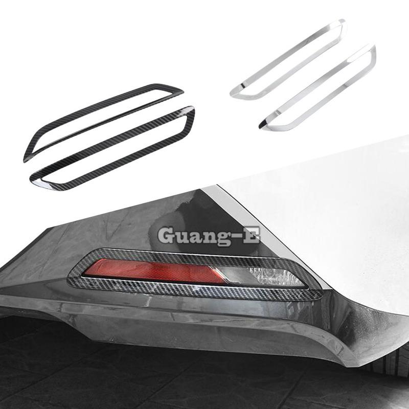 For Hyundai Sonata DN8 10Th Car Body Eyebrow ABS Trim Back Tail Rear Fog Light Cover Lamp Frame Stick 2Pcs