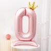 42 Inch Digital Balloon Princess Birthday Aluminum Foil Jumbo Number Balloon Girls Birthday Favor Party Ballons