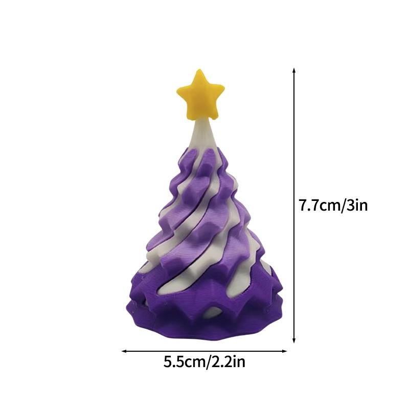 3D Printed Christmas Tree Christams Decoration Desk Ornament 3D Printed Figure Christams Gift for Guestd Home Decorations