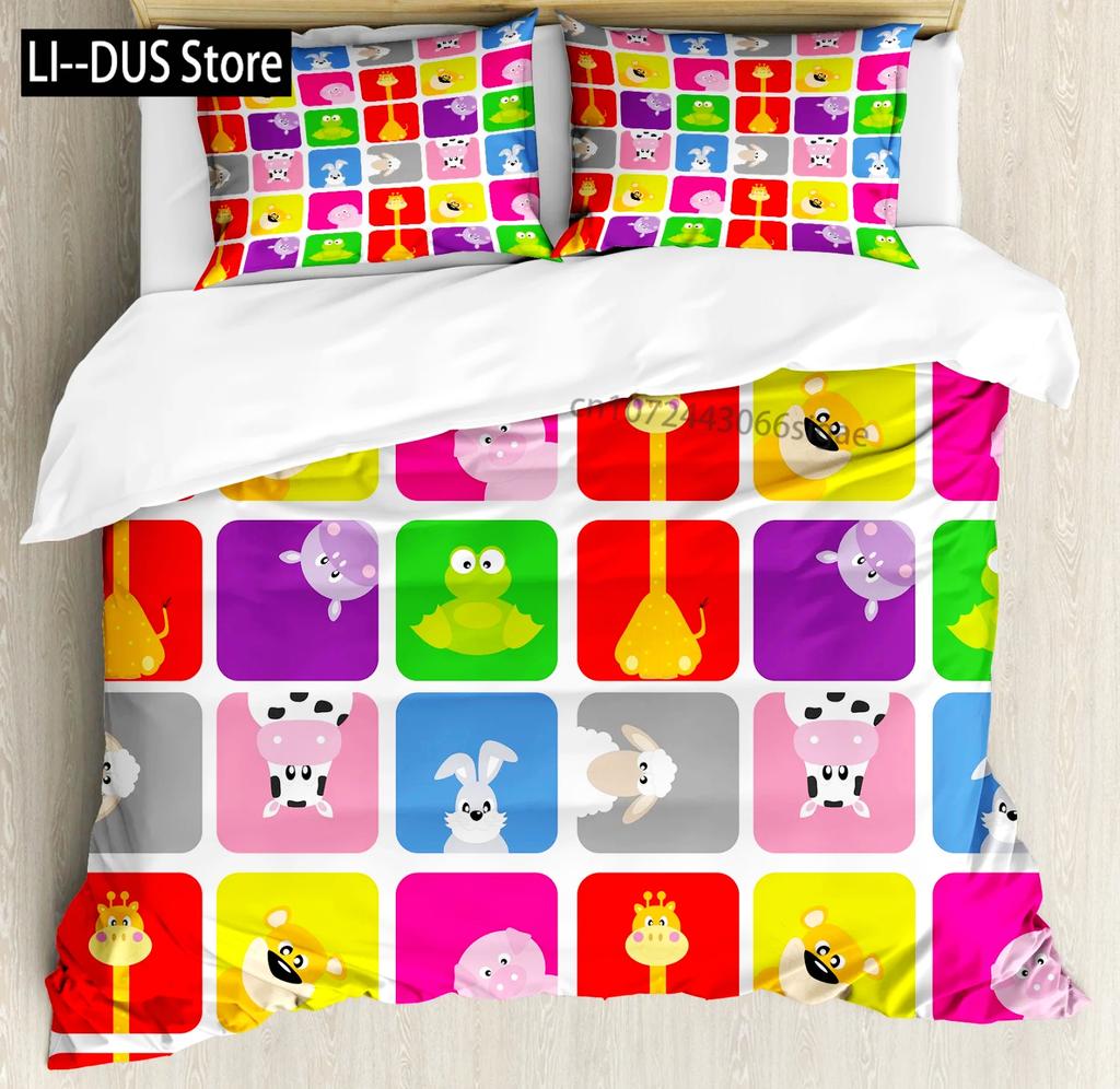 Comforter Cute Milk Cow Print Twin King Queen Microfiber Cartoon Cattle Bedding Set Farmhouse Animal Theme Comforter