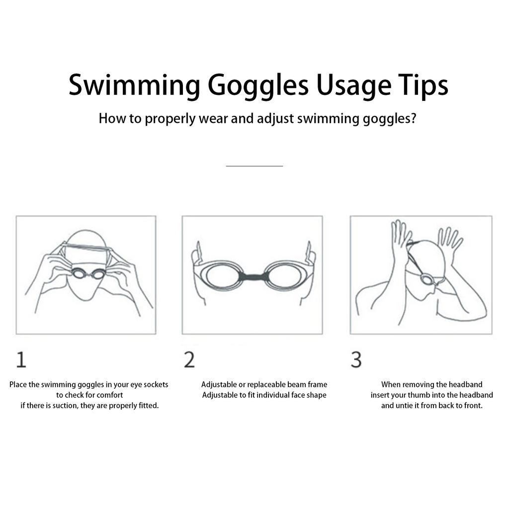 Swimming Goggles Equipped With High-Definition -Fog Silicone Goggles