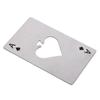 Stainless Steel Bottle Can Opener Credit Card Size Spade A Wine Metal Opening Tool Silver/Black Creative