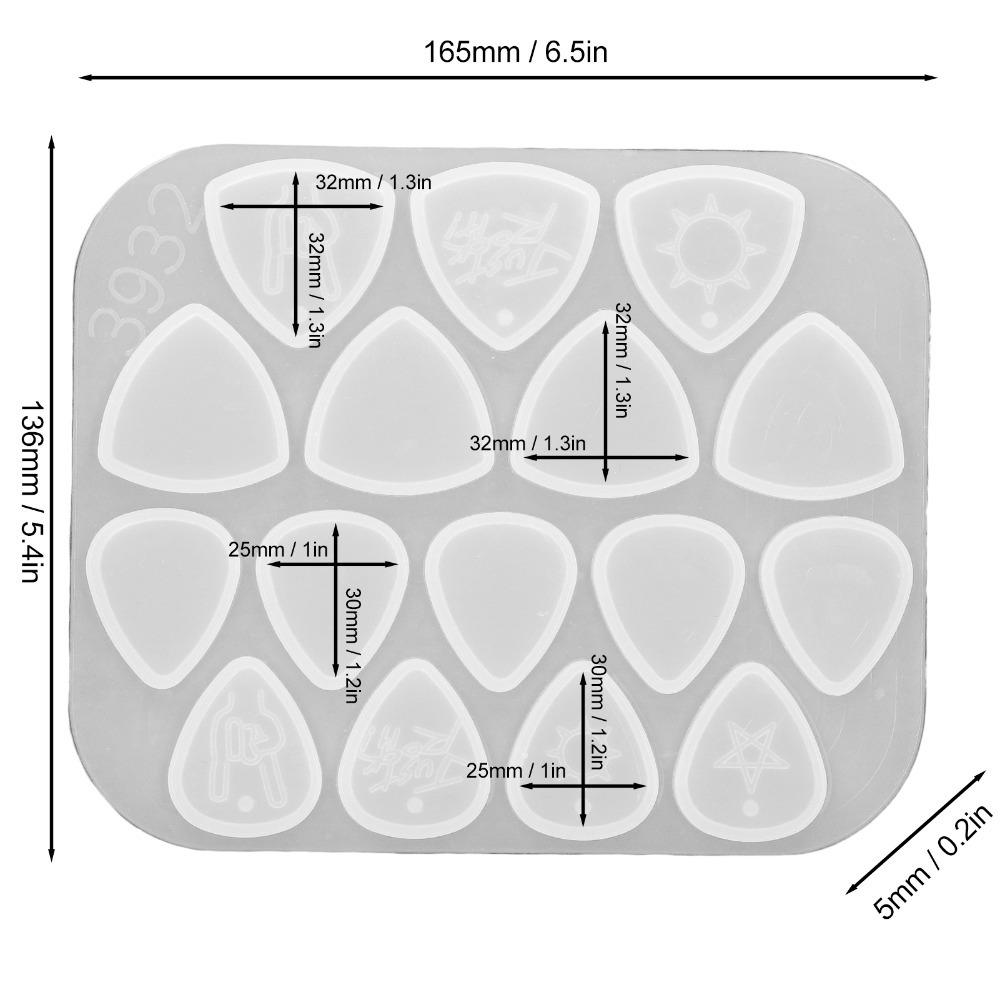 3D  Resin Reusable Silicone Mold Reusable DIY Silicone Mold Picks Resin Molds  Custom Crafts