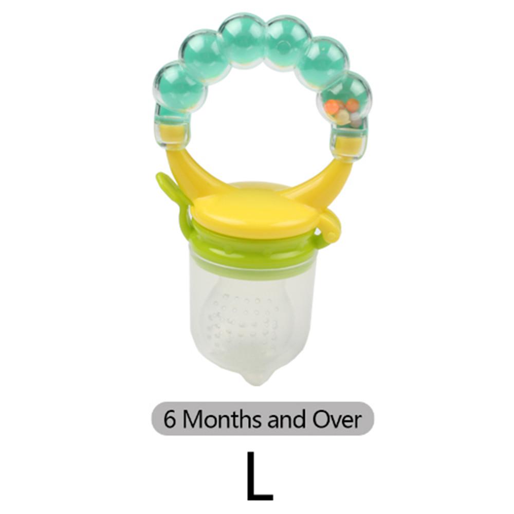 1Pcs Baby Pacifier Fresh Fruits Food Silicone Nipple Holder Funny Rattle Kids Food Feeder Nipples