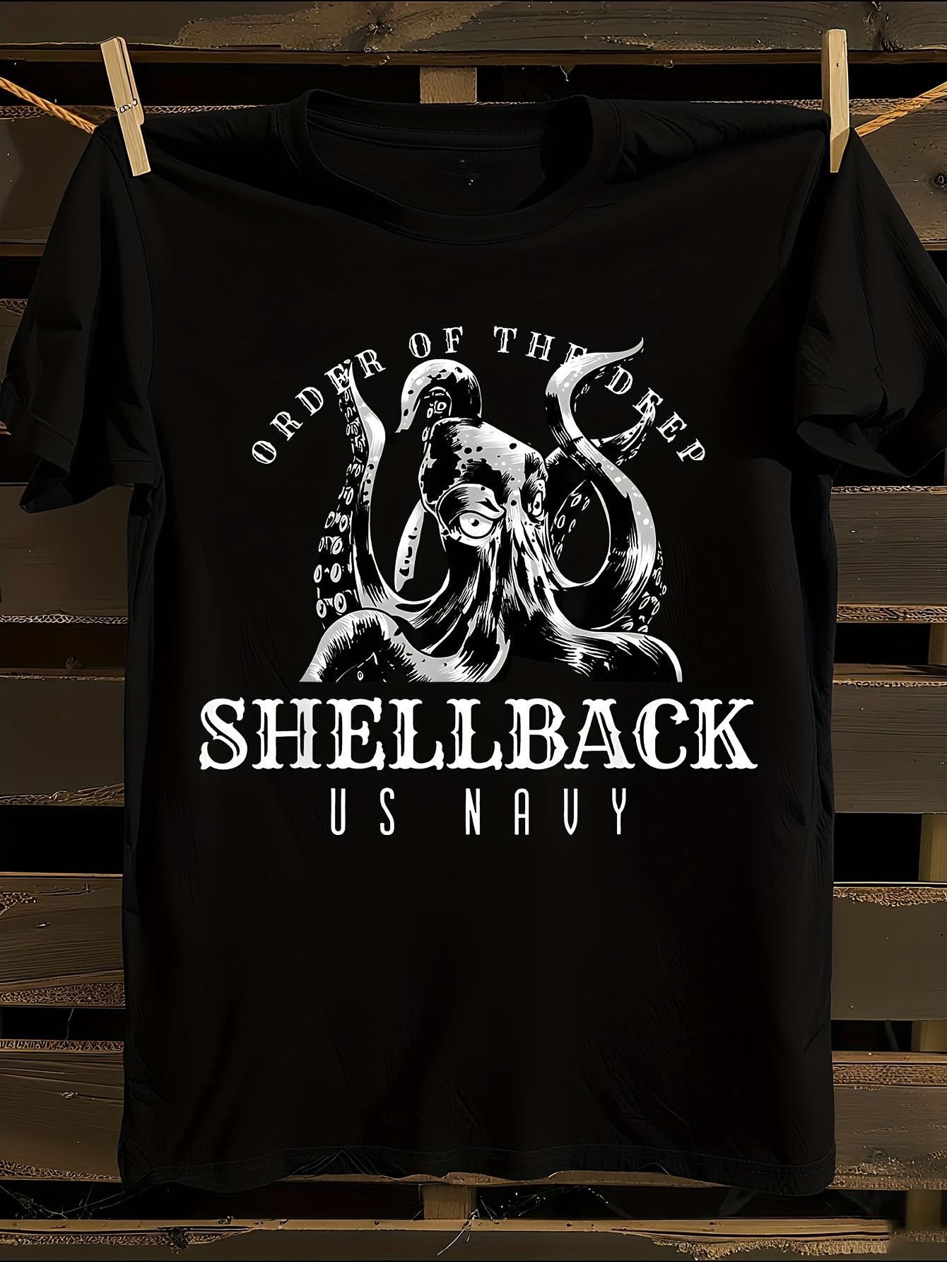 Navy Shellback Order of the Deep Sea Serpent Graphic T-shirt XL