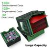 Deck Box for MTG with Display Window Commander Deck Case Fits 100+ Double-Sleeved Cards Magnetic Card Storage Box for TCG PTCG