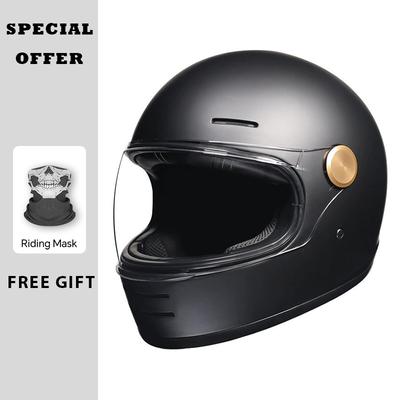 Factory Price Leather Full Face Helmet for Motorcycle Racing Moto DOT Approved Warm and Comfortable Enhanced Safety Full Helmet